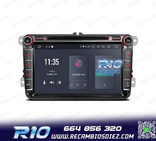 RADIO GPS ANDROID 12 PARA VOLKSWAGEN VW SEAT SKODA MULTIMEDI