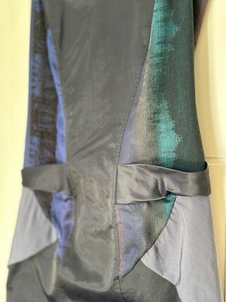 Fiesta Vestido midi azul cóctel