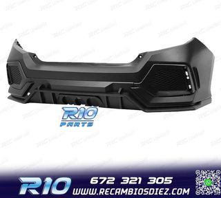 PARAGOLPES TRASERO HONDA CIVIC 16-20 LOOK NEW TYPE R