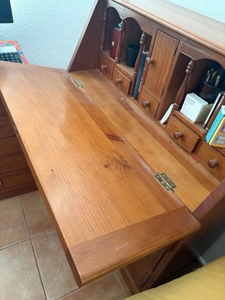 Escritorio madera cerezo,