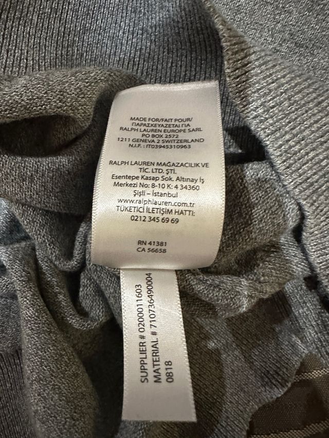 Jersey Ralph Lauren Gris