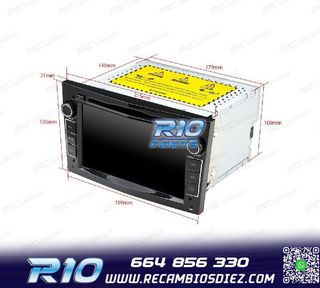 RADIO GPS ANDROID 11 PARA OPEL ASTRA H VIVARO ZAFIRA VECTRA