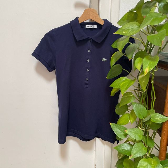Camiseta Polo Azul Marino Camisetas Azules Para Mujer Polo Lacoste