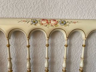 Dos cabeceros  vintage madera - blanco/dorado