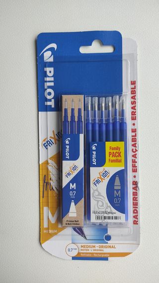 Pilot Frixion Bolígrafos Borrables - Pack x9