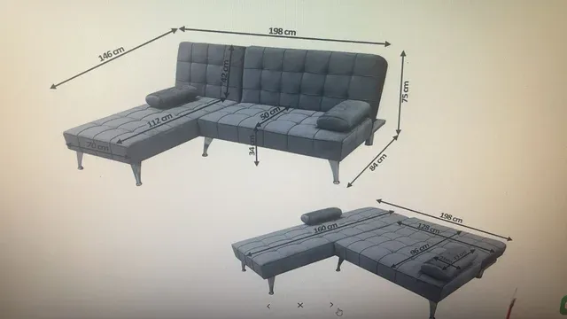 SOFA CAMA NUEVO AZUL TERCIOPELO