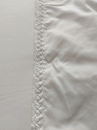 Vaqueros blancos trenzados