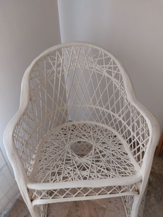 Silla fibra vidrio blanca