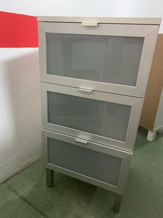 Cajonera IKEA 3 cajones - Gris plata