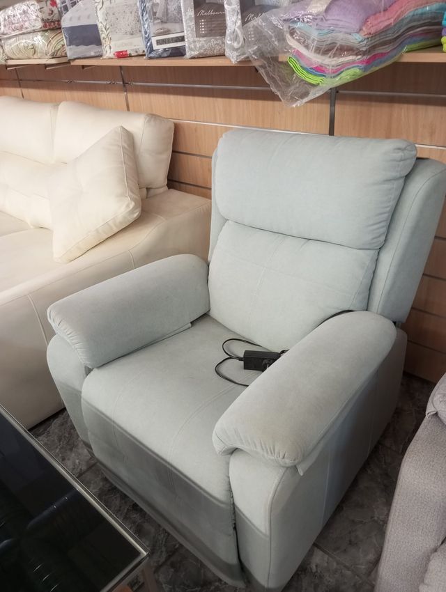 Sillón relax Málaga - Tela azul