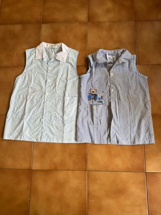 2 batas escolares verano sin mangas