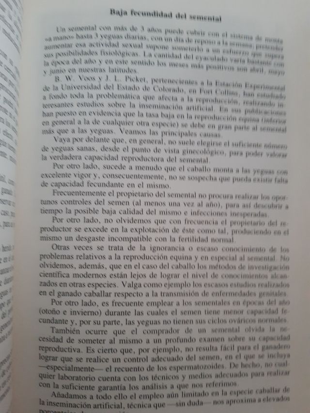 El caballo. Cría y manejo