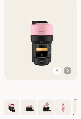 Cafetera Vertuo Pop Rosa