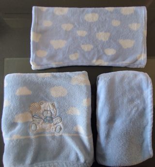 Lote Juego de cuna bebé azul