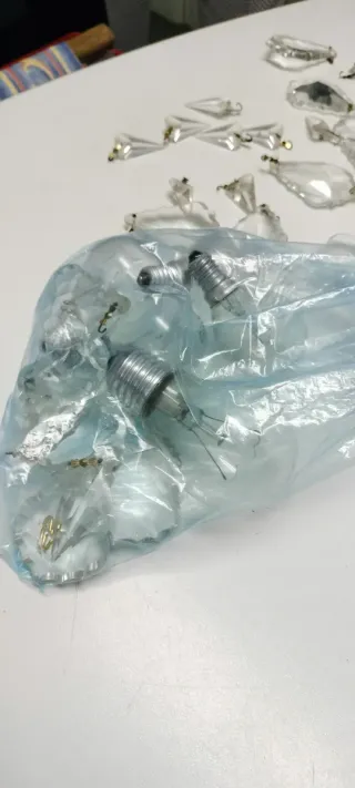 Lampara Cristal Dorada