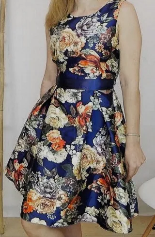 Vestido fiesta floral.