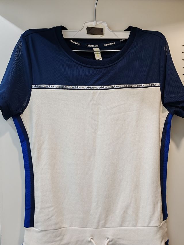 Vestido Adidas blanco y azul