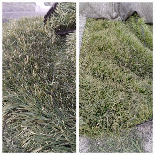 Cesped artificial reciclado