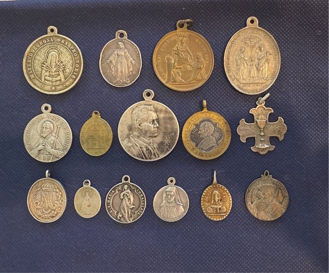 15 Medaglie Religiose Antiche