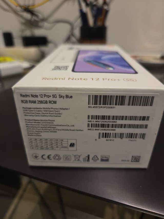 Xiaomi Redmi Note 12 Pro+ 5G azul, en garantía