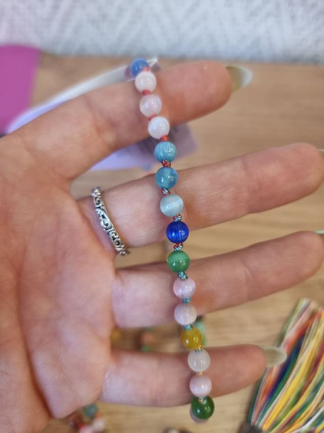 NUEVO Japa Mala Multicolor de Ojo de Gato