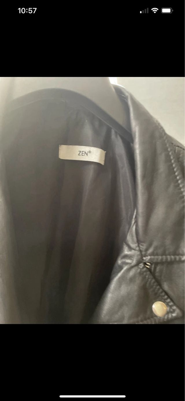 Giubbotto moto Zen - Pelle nera