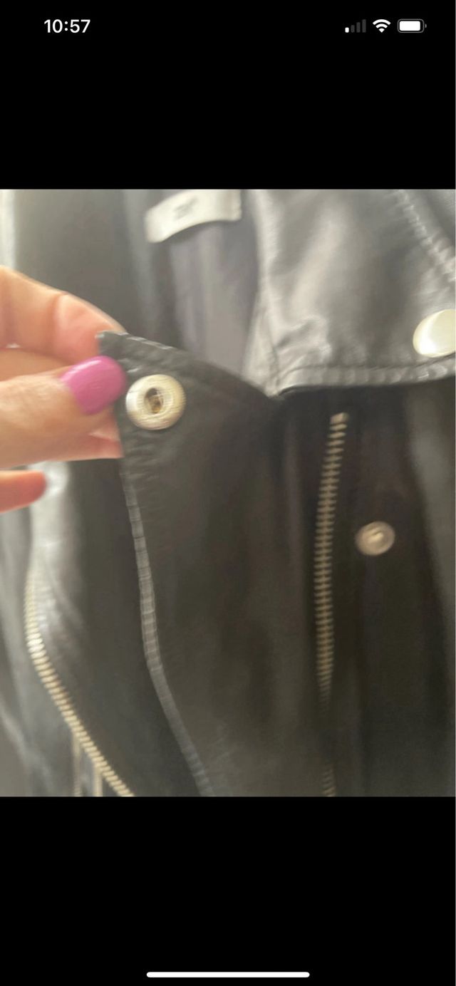 Giubbotto moto Zen - Pelle nera