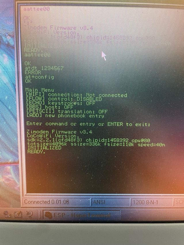 Wi-Fi Modem Zimodem per Retrocomputer