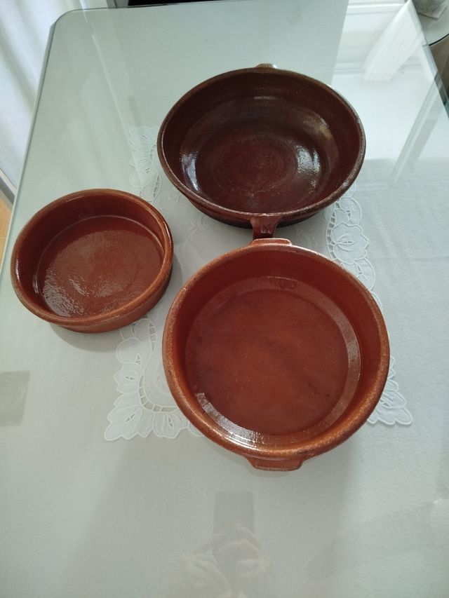 3 Cazuelas barro - cocina