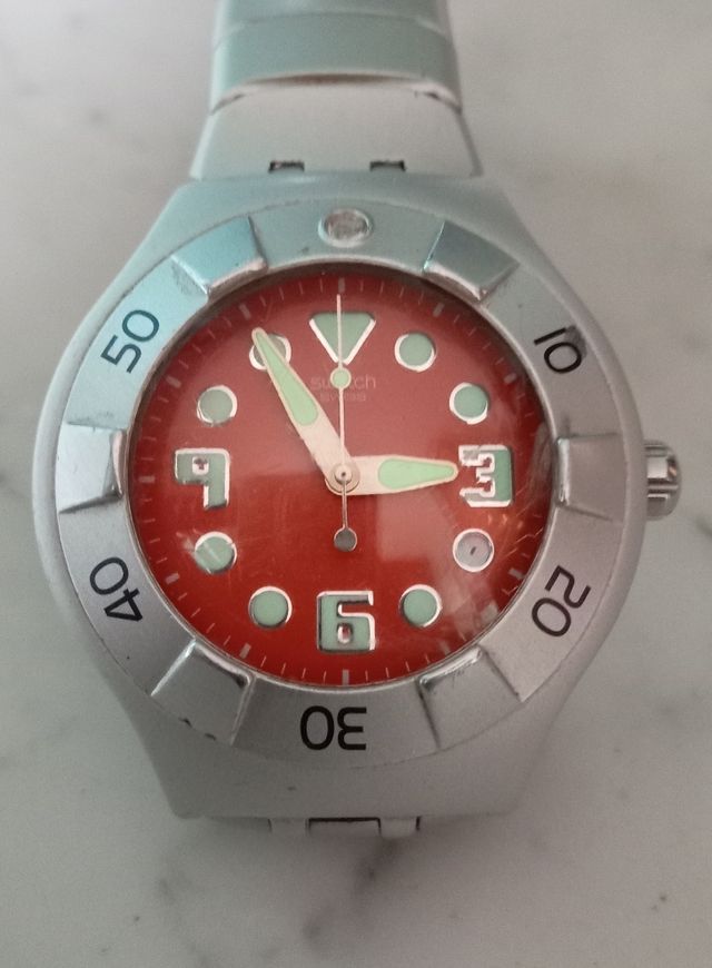Swatch Scuba Irony colore corallo