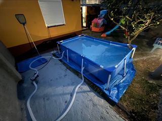 Urge!Piscina Intex 260x160+ depurad 1250lh+suelo