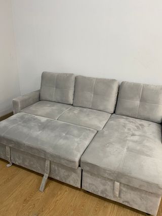 SOFA CAMA NUEVO CHAISE LONGUE 3 PLAZAS