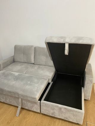 SOFA CAMA NUEVO CHAISE LONGUE 3 PLAZAS