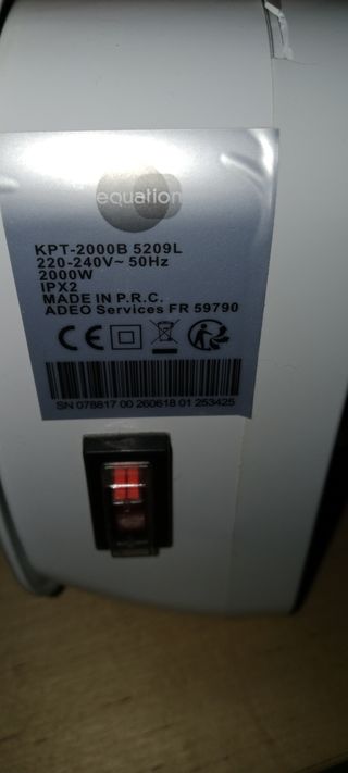 Radiador portátil blanco