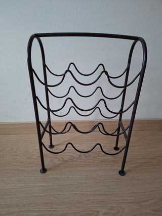 Botellero metal negro - 12 botellas