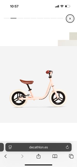 Bicicleta sin pedales. Regalo casco a juego.