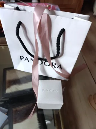 Pulsera Pandora Plata Rosa con caja y bolsa regalo