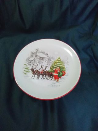 Alzatina Natale Ceramica con motivo natalizio
