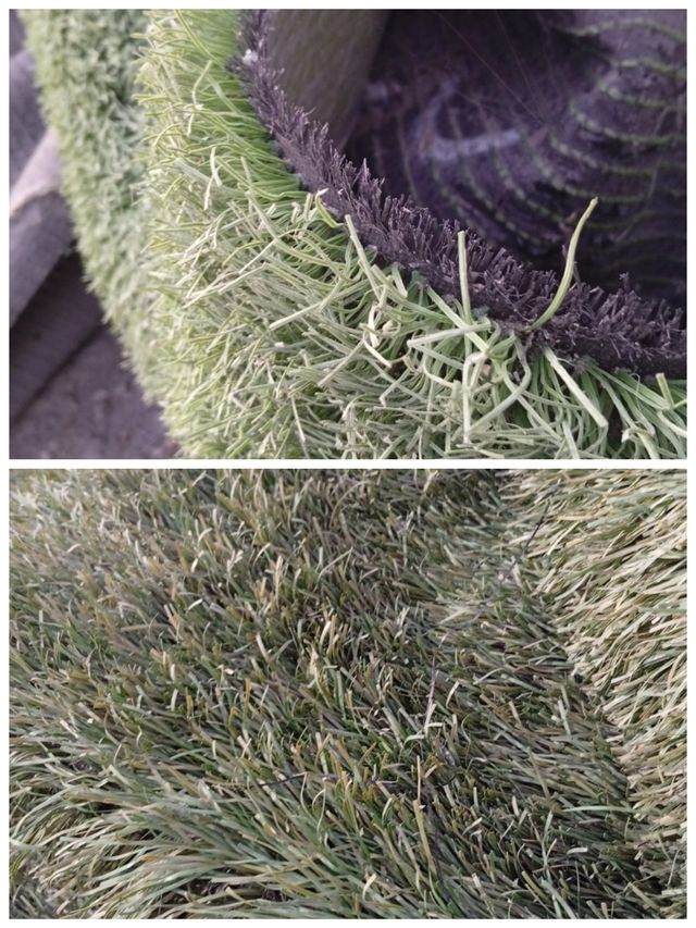 Cesped artificial reciclado