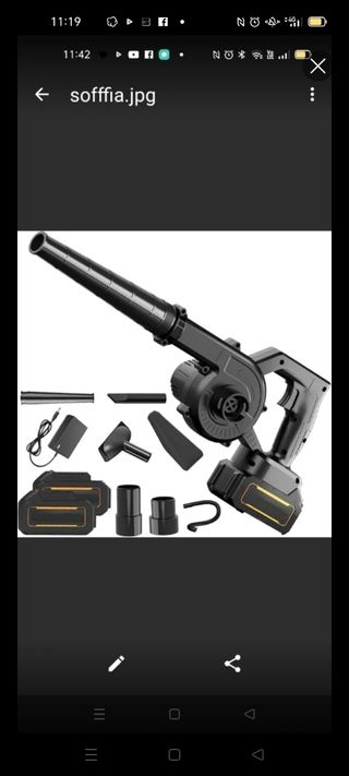Soffiatore Aspirapolvere 2 Batterie