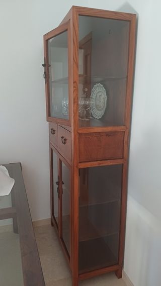 Vitrina Nogal 