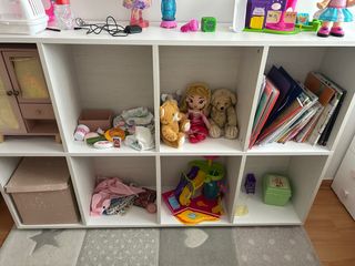 Estantería infantil blanca de madera