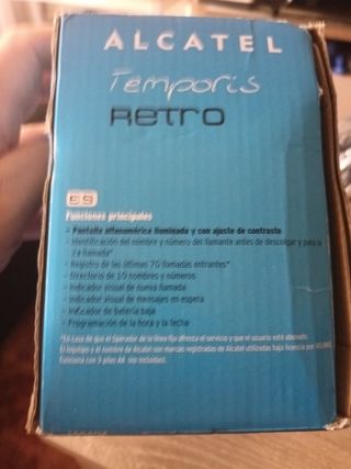 Teléfono retro Alcatel negro