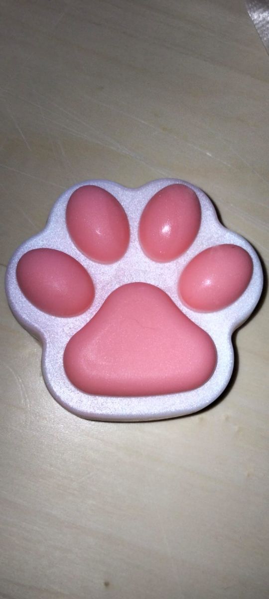 Jabón de glicerina patitas gato