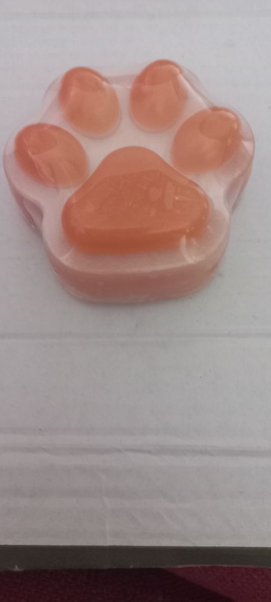 Jabón de glicerina patitas gato