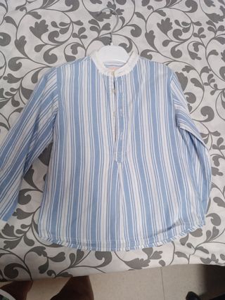 Camisa Gocco niño rayas azules - 4 años