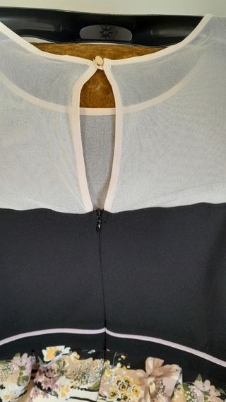 Vestito Elisa Landri elegante beige-nero