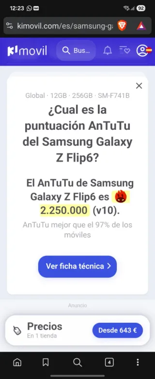 Vendo o cambio Samsung Galaxy Z Flip 6 - 256 gb.