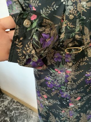 Abito lungo vintage floreale tg 52