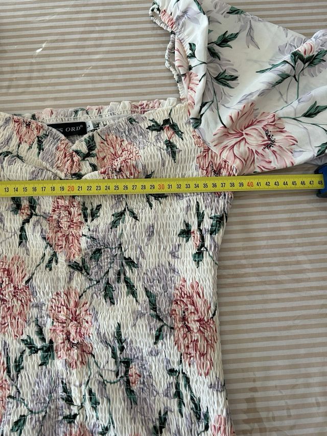 Vestito floreale lungo taglia L